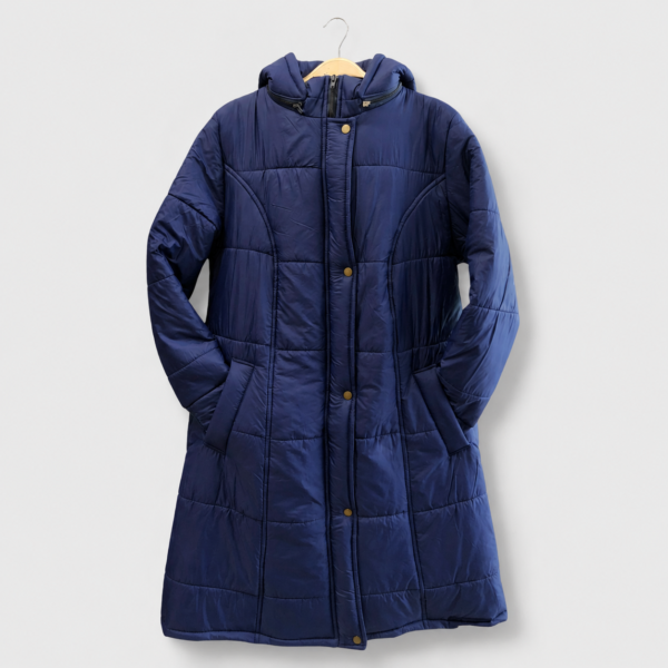 Campera larga puffer con capucha BL BL2115
