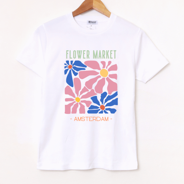 Remera Básica Estampada "Flower Market" BL802