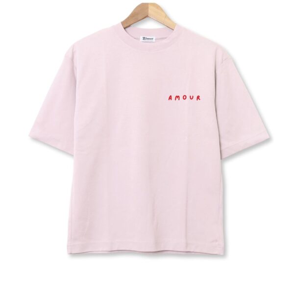 Remera Oversize Estampada “Amour” BL808