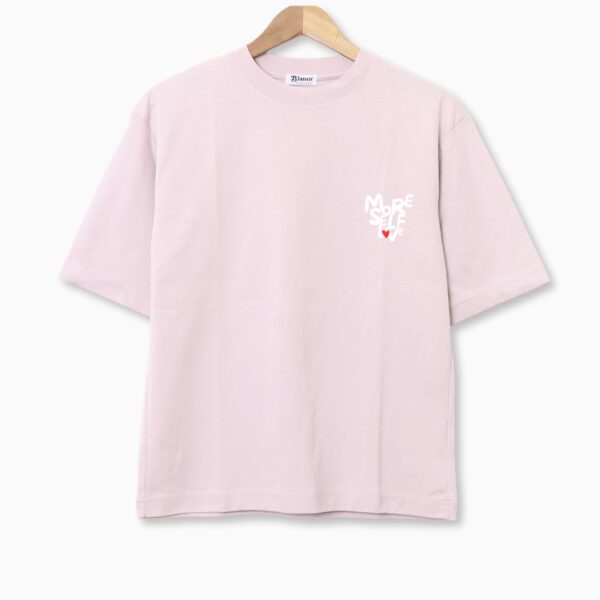 Remera Over Estampada “More Self Love” BL810
