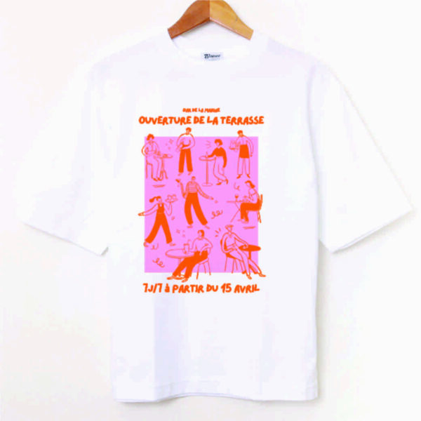 Remera Oversize Estampada "Bar" BL826