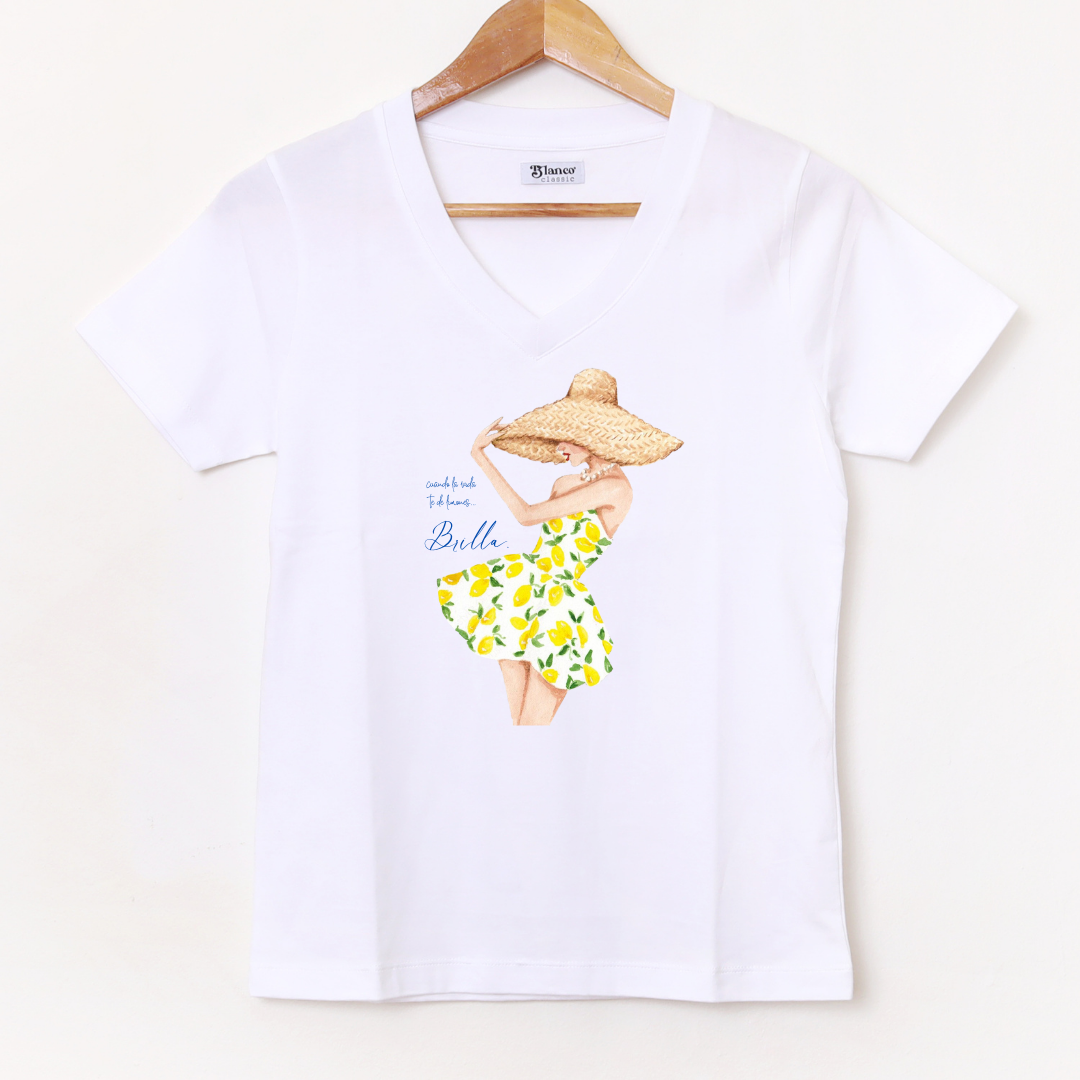 Chica limones blanco V