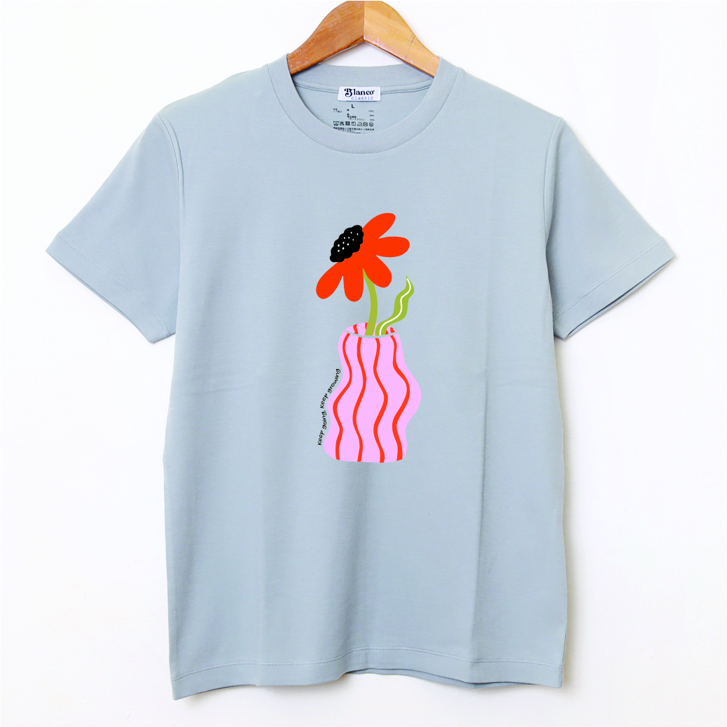 Florero rosa cemento