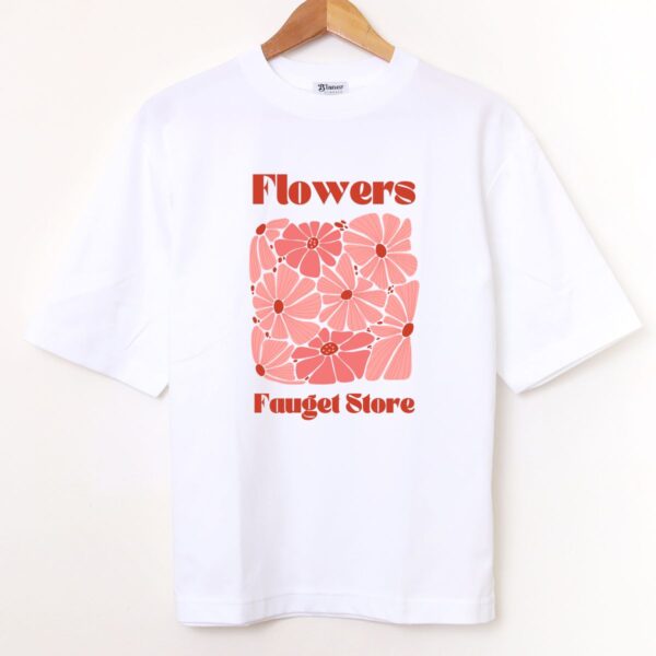 Remera Oversize Estampada «Flower Block» BL861