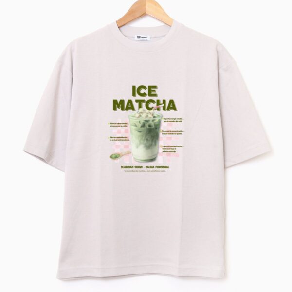 Remera Oversize Estampada «Ice Matcha» BL866