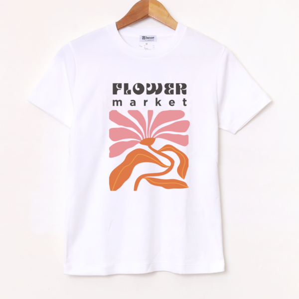 Remera Básica Estampada «Pink Flower» BL842