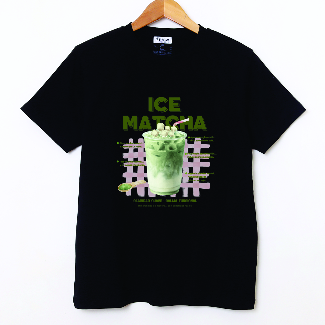 Remera matcha negro