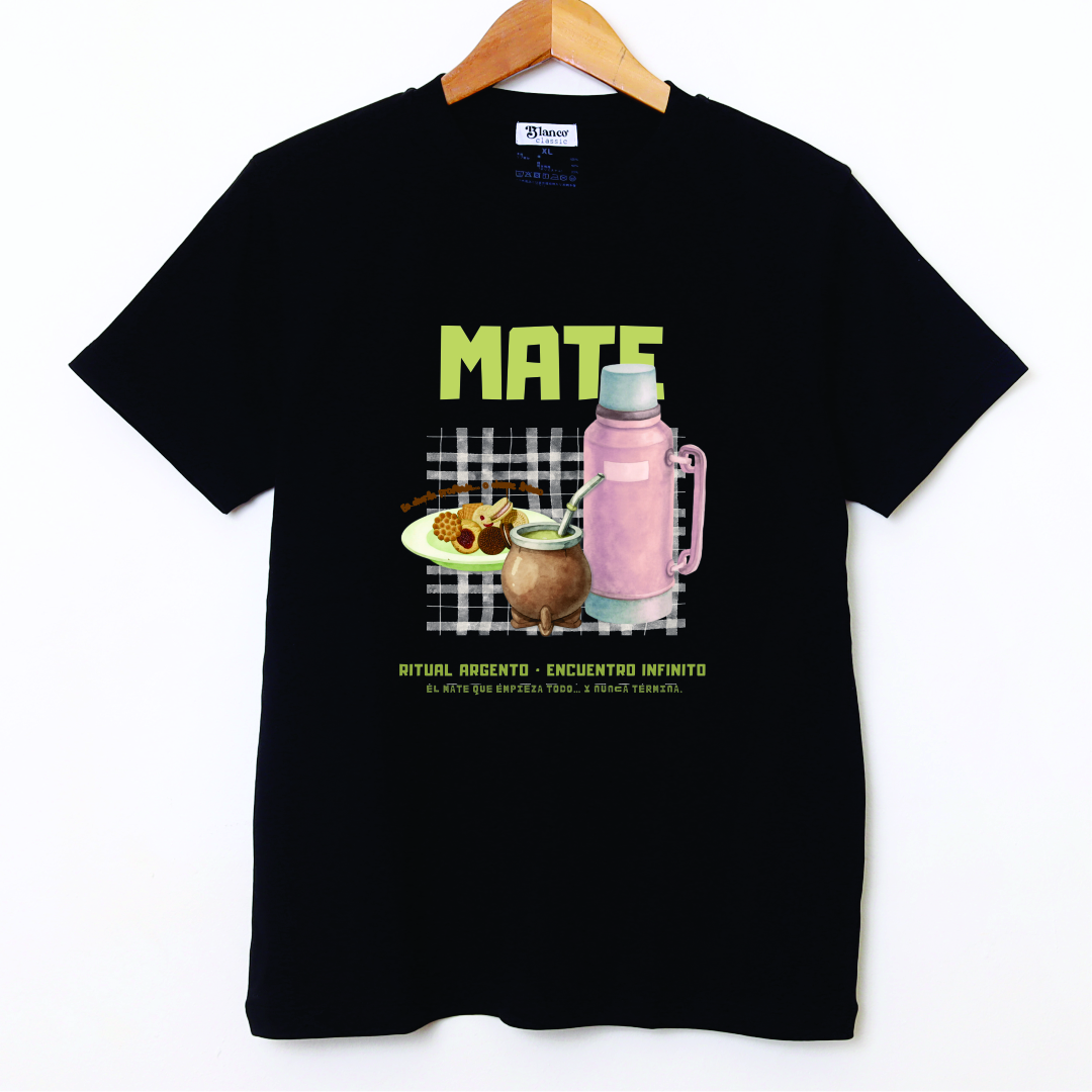 Remera mate negro