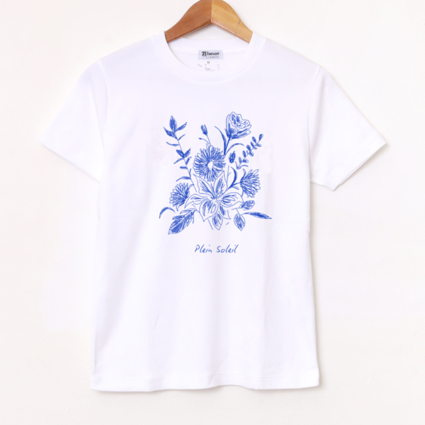Remera Básica Estampada «Blue Flower» BL848
