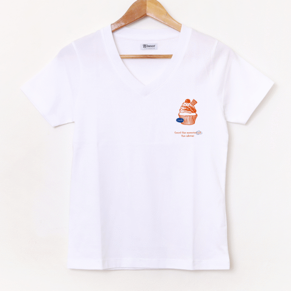 Remera Básica Estampada «Cup Cake» BL841