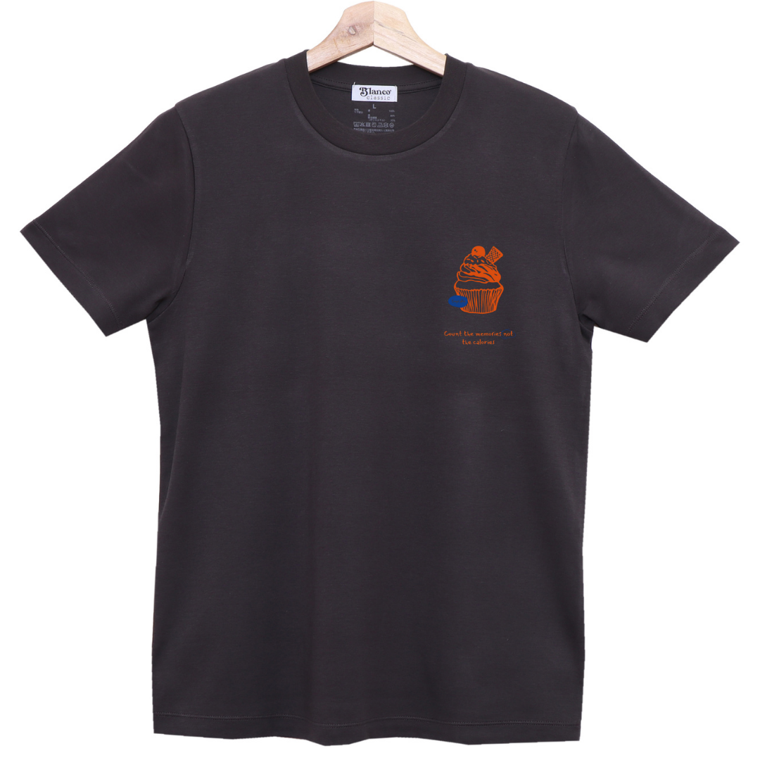 cup cake gris oscuro