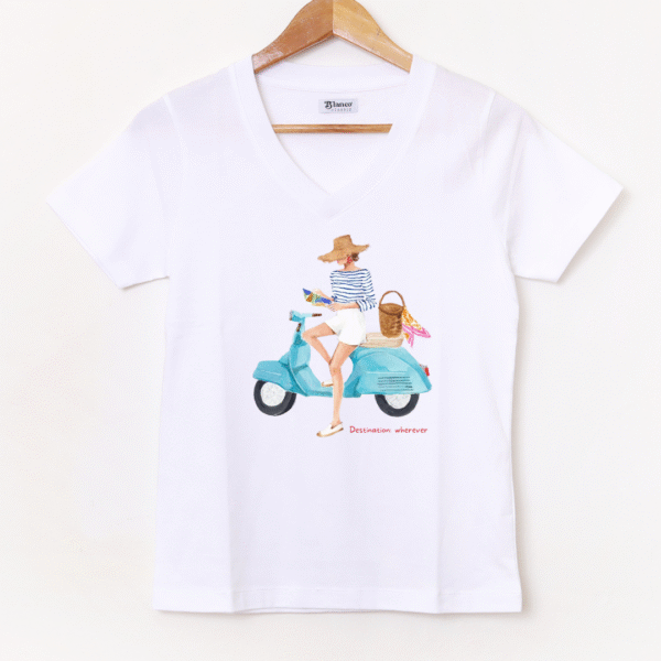 Remera Básica Estampada «Vespa» BL835