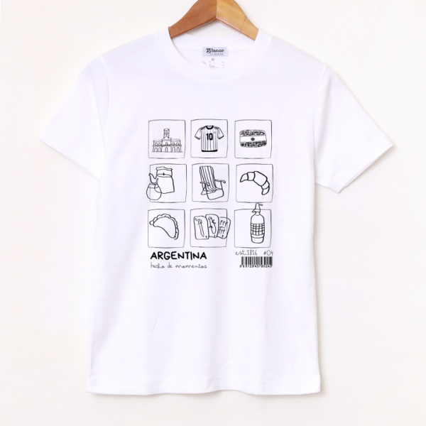 Remera Básica Estampada «Argentina #04» BL875
