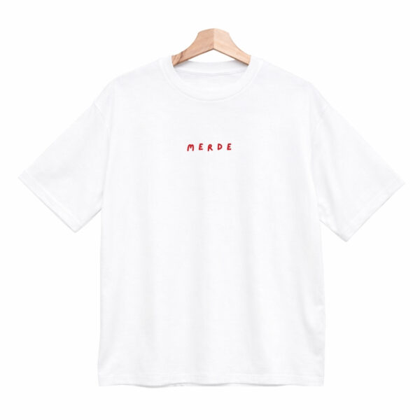 Remera Boxy Estampada «Merde» BL919