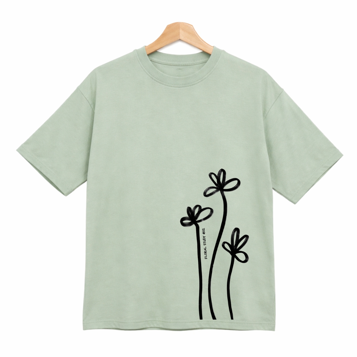 boxy Floral #02 verde