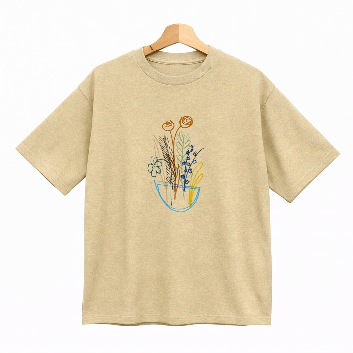 boxy Floral # 04 mostaza