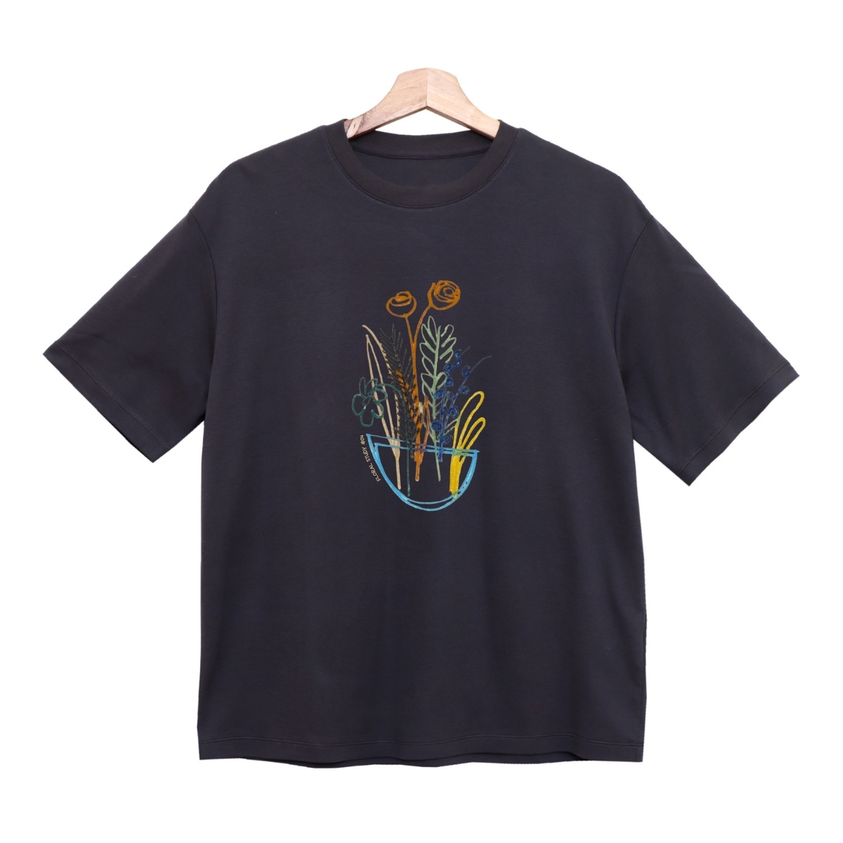 boxy Floral#04 negro