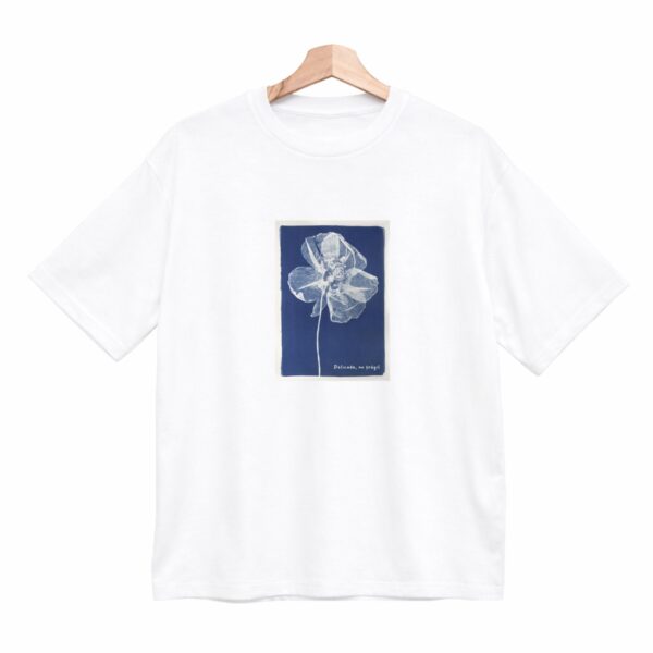 Remera Boxy Estampada "Flor Indigo" BL888