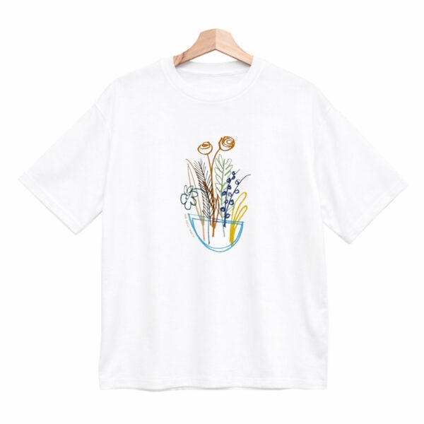 Remera Boxy Estampada «Floral #04» BL897