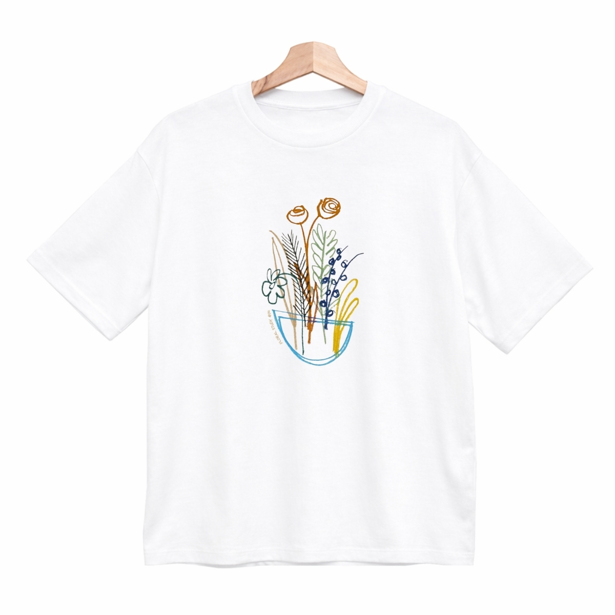 boxy floral #04 blanco