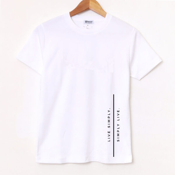 Remera Básica estampada «Live Simply» BL903