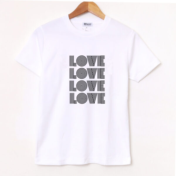Remera Básica estampada «Love Block» BL904