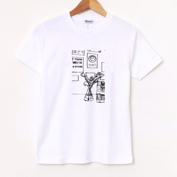 Remera Básica Estampada «Rincón Floral» BL882