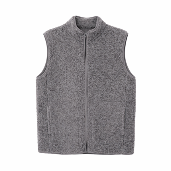 Chaleco teddy con cierre BL232