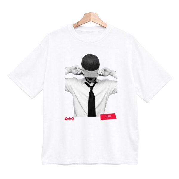 Boxy de algodón estampada BTS JIN BL926