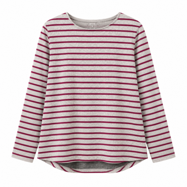 Remera rayada frisada BL205