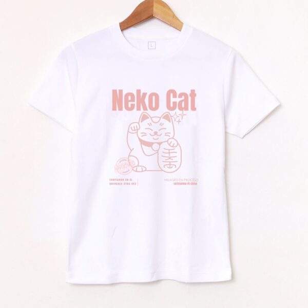 Remera Básica «Neko cat» BL963