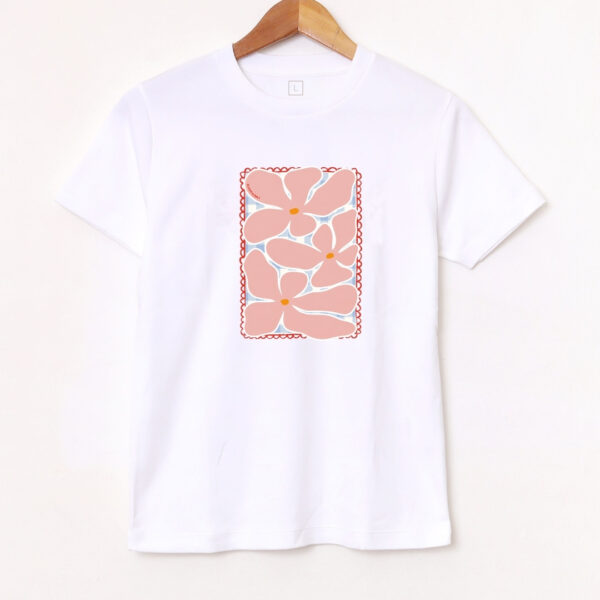 Remera Básica «Flor Rosa» BL981