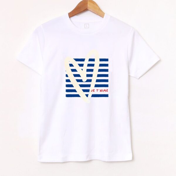 Remera Básica «Je T’aime Corazón» BL980