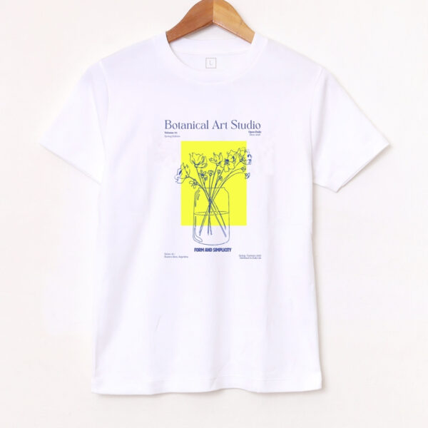 Remera Básica «Botanical amarillo» BL984