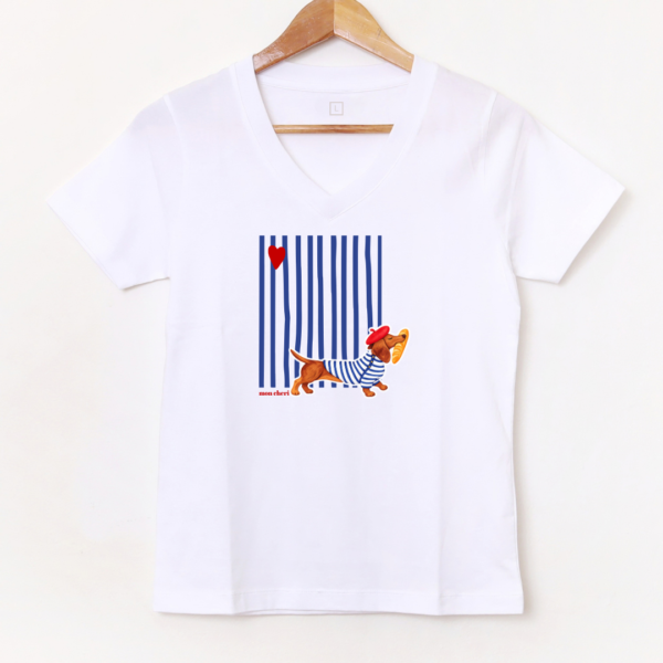 Remera Escote en V «Salchi» BL1003