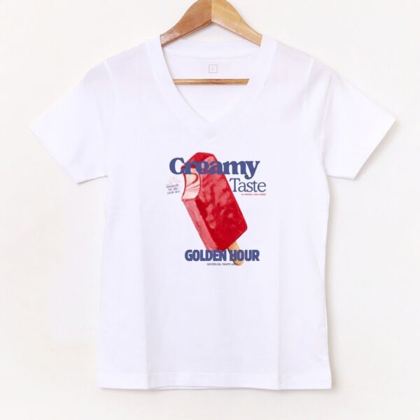Remera Escote en V «Helado» BL1027