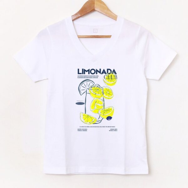 Remera Escote en V «Limonada» BL1029